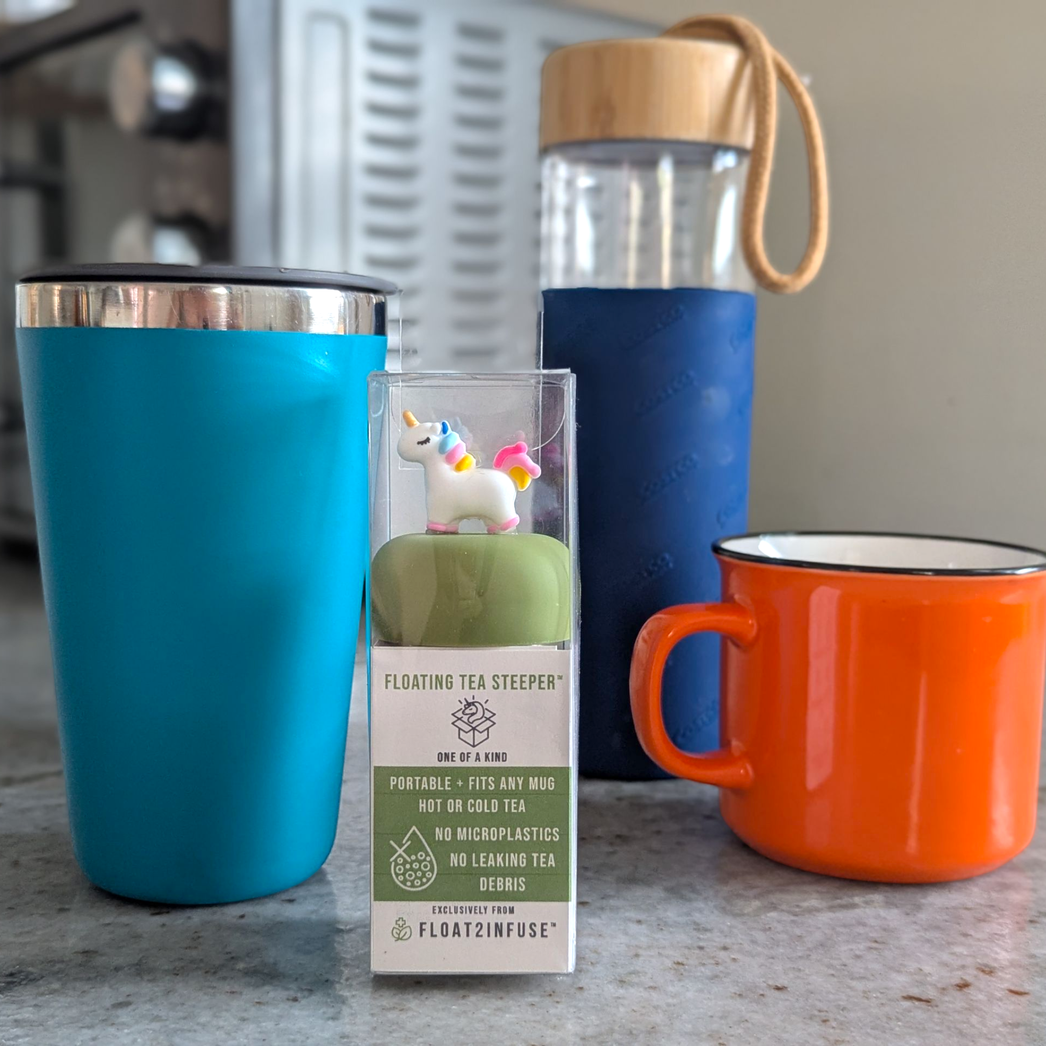 Float2infuse Tea Infuser - Wholesale Tea Strainer/Infuser - Clear Box Hangable Packaging  | Tea Steeper | PET Plastic4