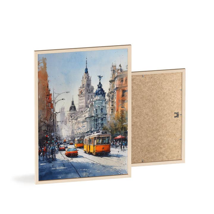 Premium Travel Art - Wholesale Art Print - Madrid Watercolor Art Madrid Spain Travel Print Spain Artwork Madrid Spain Decor Madrid Skyline Wall Art7