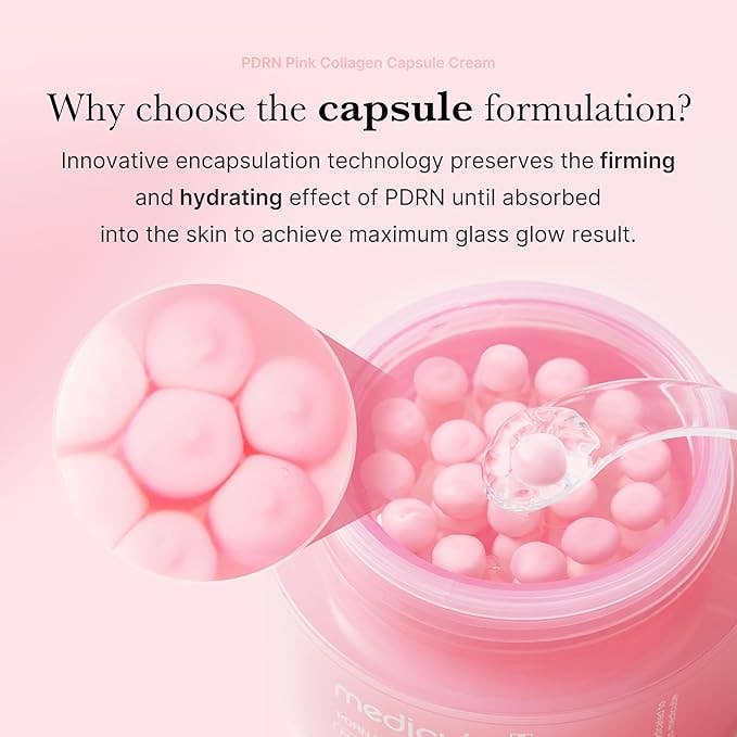 Glowiss - Wholesale Facial Moisturizer - MEDICUBE Salmon DNA PDRN Pink Collagen Capsule Cream 55g 1.94 oz