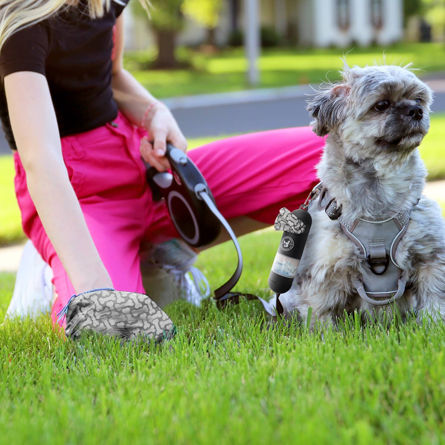 Precious Tails - Wholesale Pet Poop Bag Dispenser - P.T. Supply Co. Sani N Bag Dispenser with Hand Sanitizer6