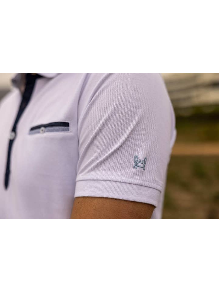 Custi Mikelo: Men's Clothing & Christmas Gifts - Vendita all'ingrosso Polo - Uomo - Polo Bianco Tasca | Argentina4