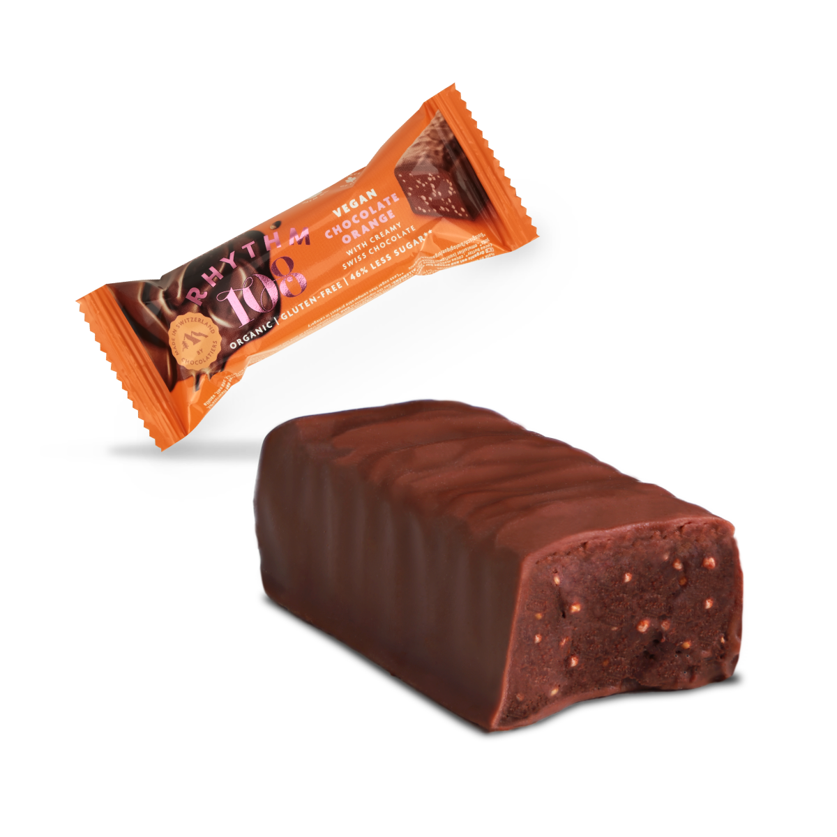 Rhythm108 - Wholesale Chocolate Bar - Vegan Chocolate Orange Bar with M'lk Chocolate 33g7