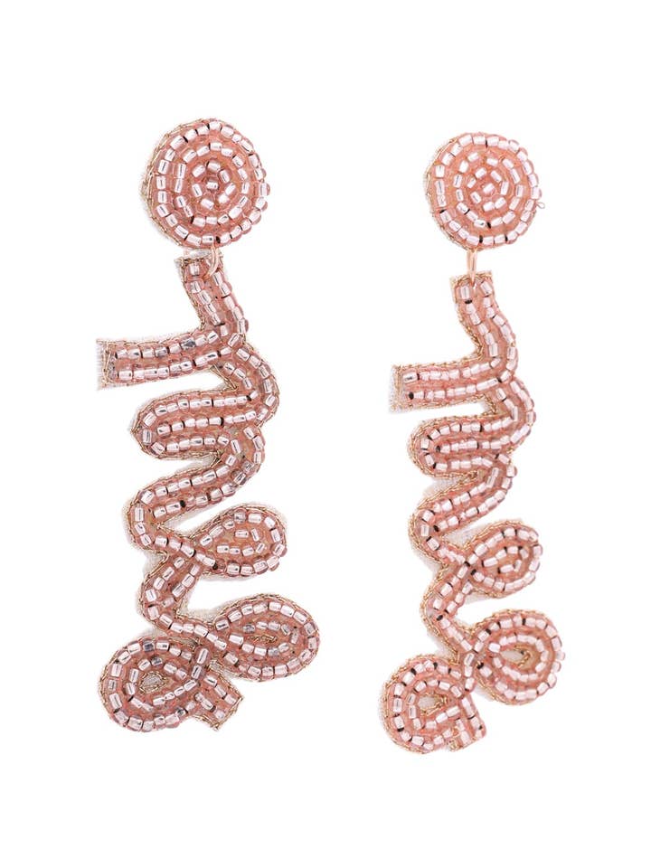 Bridal Mrs. Beaded Drop Earrings for wholesale by Urbanista Outlet