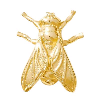 Mosca – Extremo sin rosca de insecto en oro de 14K para venta al por mayor de Piercing-zone