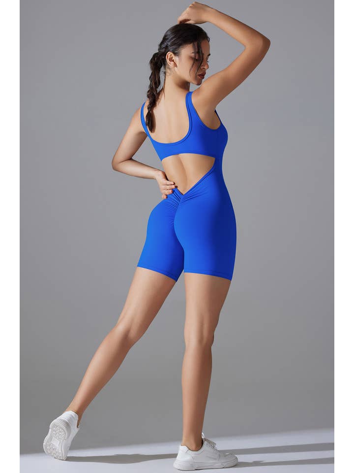 Color 5 - Wholesale Romper - Women's - Premium scrunch butt active wear work out yoga romper 3