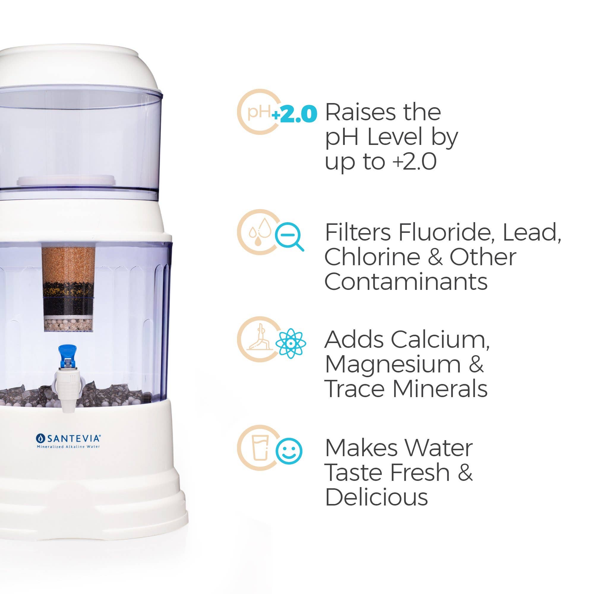 Santevia Water Systems - Wholesale Water Filter - Gravity Water System | Countertop Model2