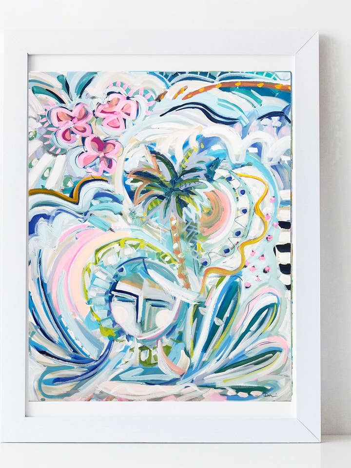 Papier, art abstrait, « Printemps abstrait » pour la vente par Maren Devine Art