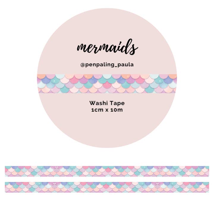 Mermaids - Washi Tape for wholesale by Penpaling Paula