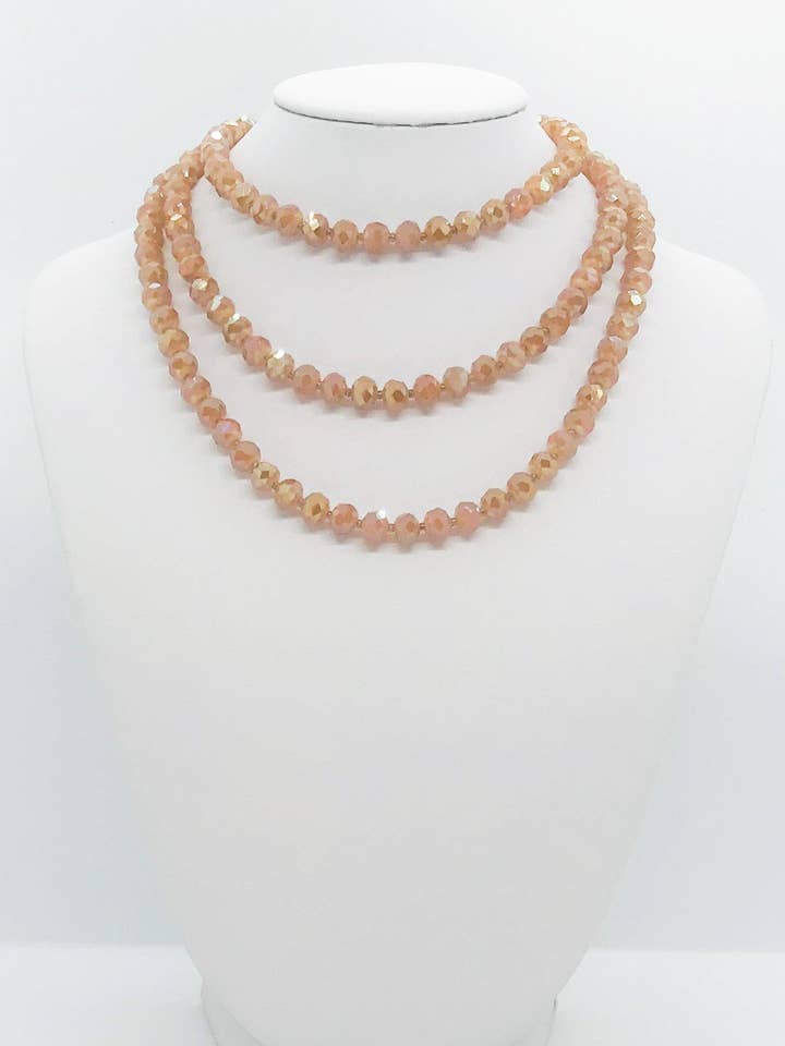 Glas Pärla Halsband - N204 för wholesale av Magnolia & Peach Jewelry Boutique, LLC