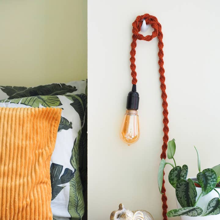 Macrame Hanging Lamp for wholesale by Studio Dawn