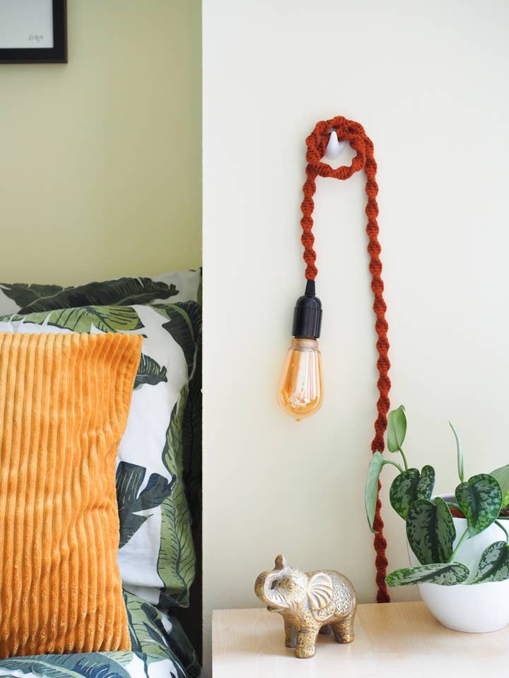 Macramé hængelampe for engroshandel hos Studio Dawn