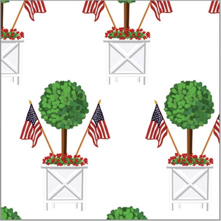 Paper Table Runner | Patriotic Topiary for wholesale by WH Hostess Social Stationery