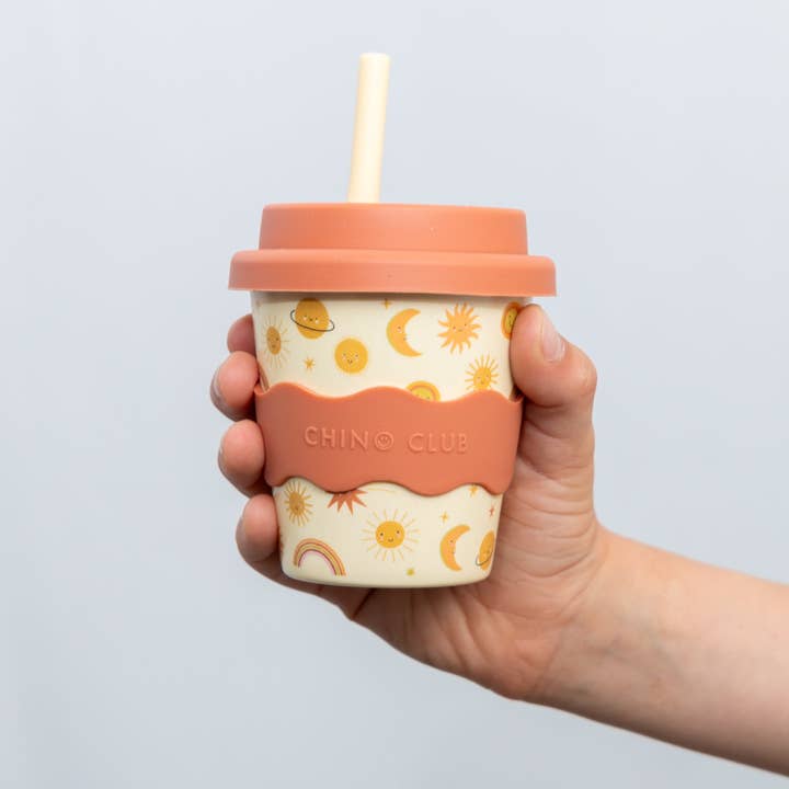 Chino Club - Wholesale Drinking Glass/Cup - Kids & Baby - Happy Skies Babychino Cup 4oz