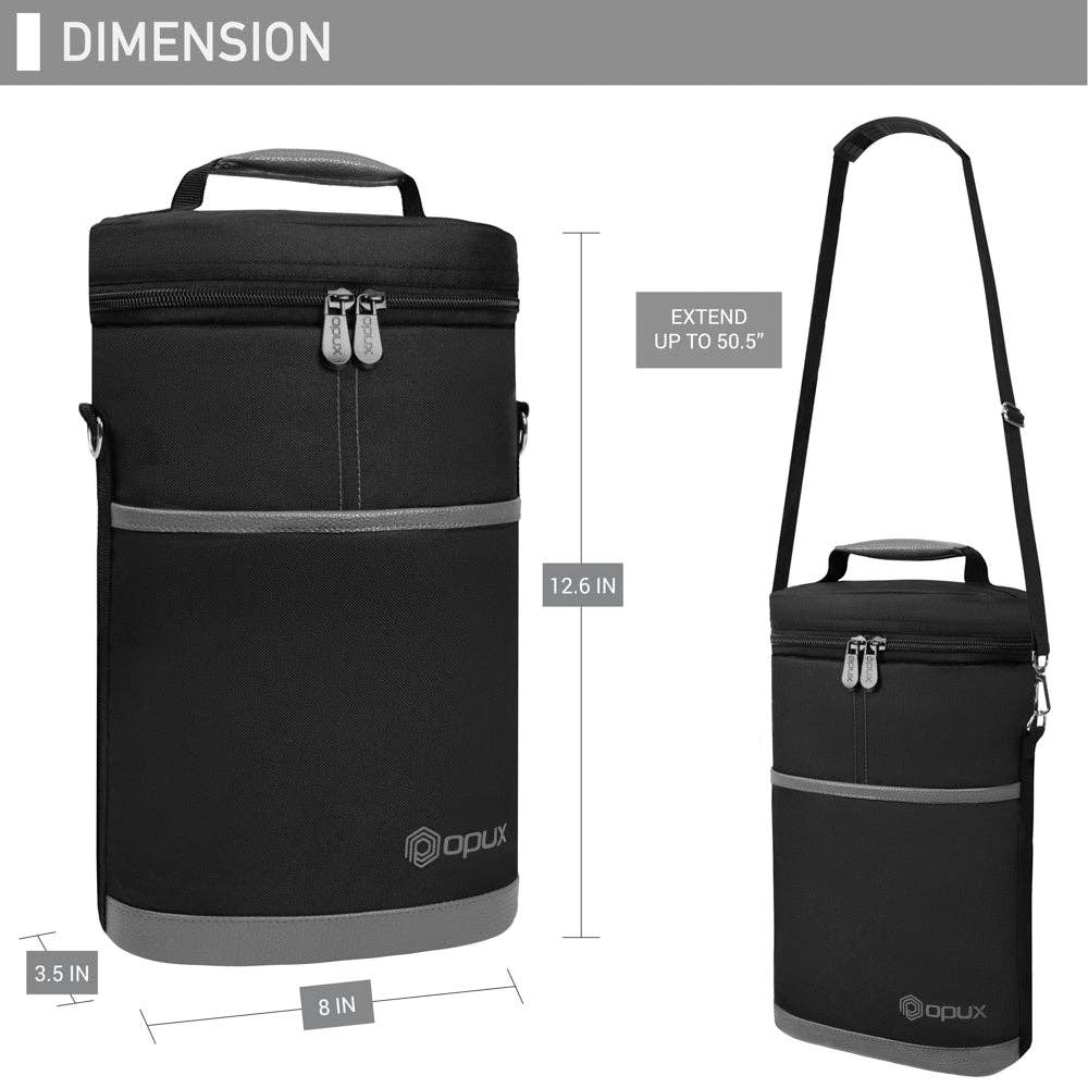 OPUX – Großhandel Weintasche – Weintragetasche für 2 Flaschen70