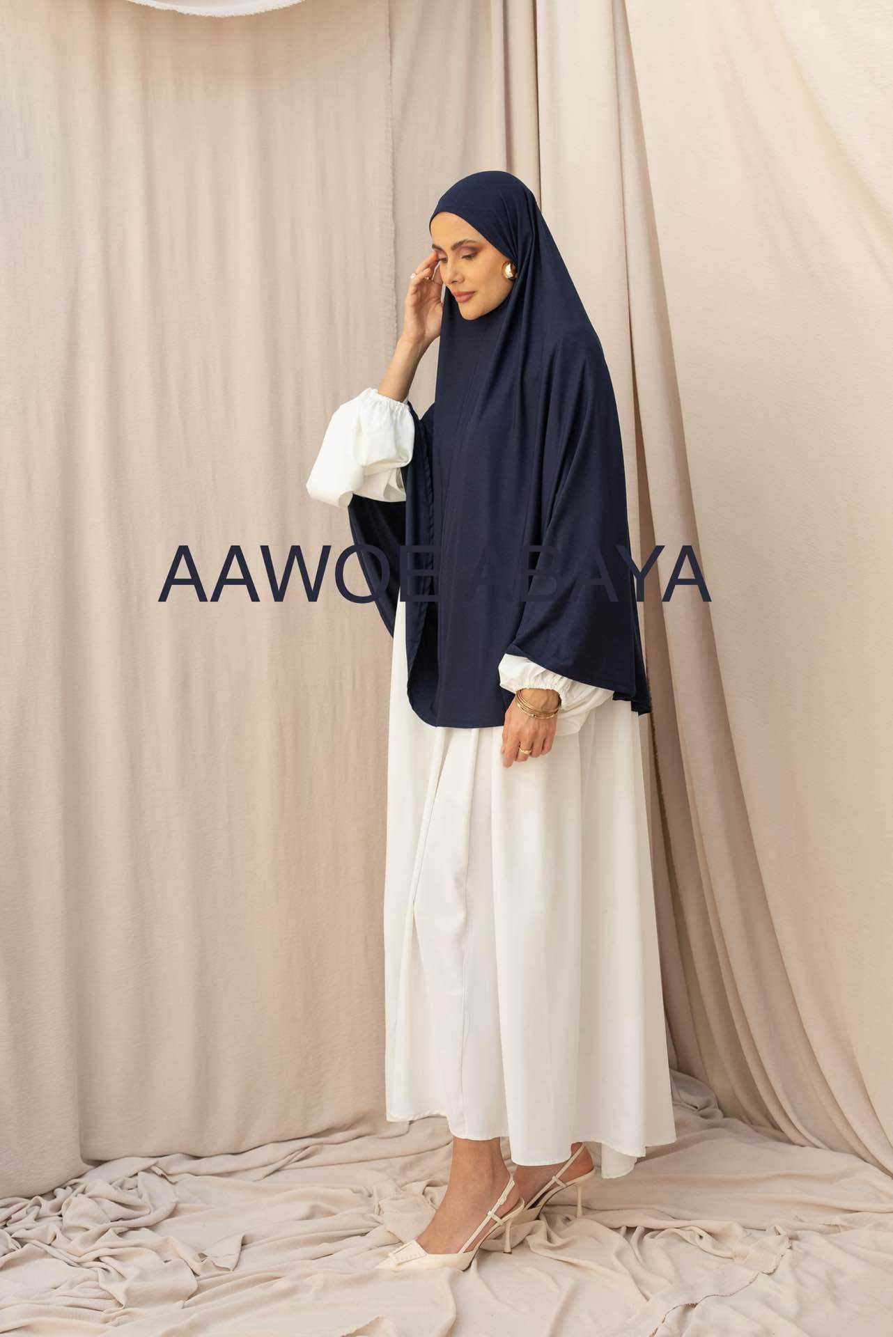 Aawoe Abaya - Wholesale Hijab - Dames - Elegante khimar met lange mouwen - 2418-KH79