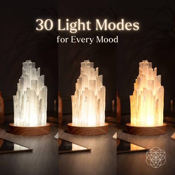 Conscious Items – Großhandel Spiritueller Stein/Kristall – Die Cleanse-All Selenitlampe - 2 Pfund Heilungskraft