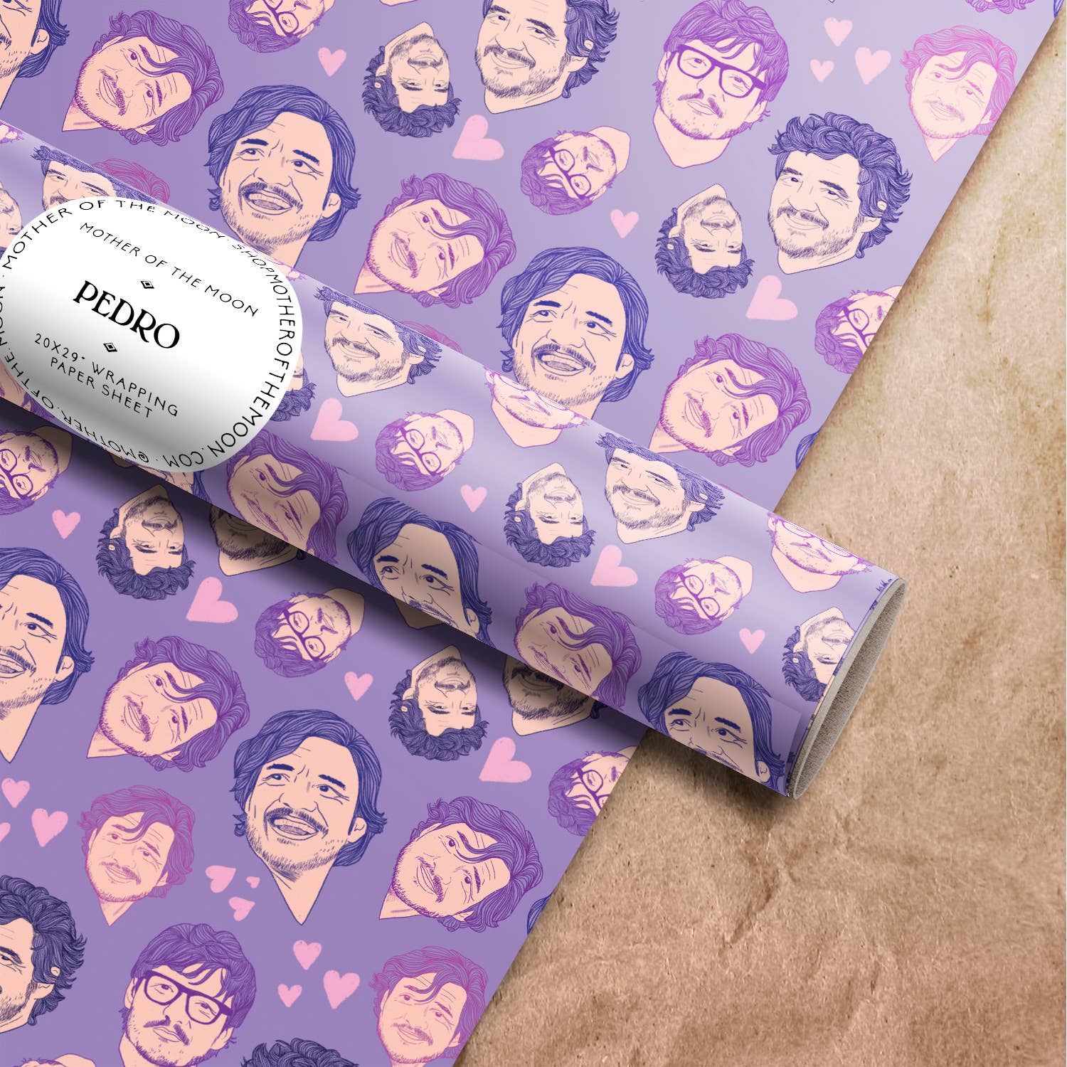 Mother of the Moon - Venta al por mayor Sobre de papel de regalo - Hoja de papel de regalo Pedro Pascal0