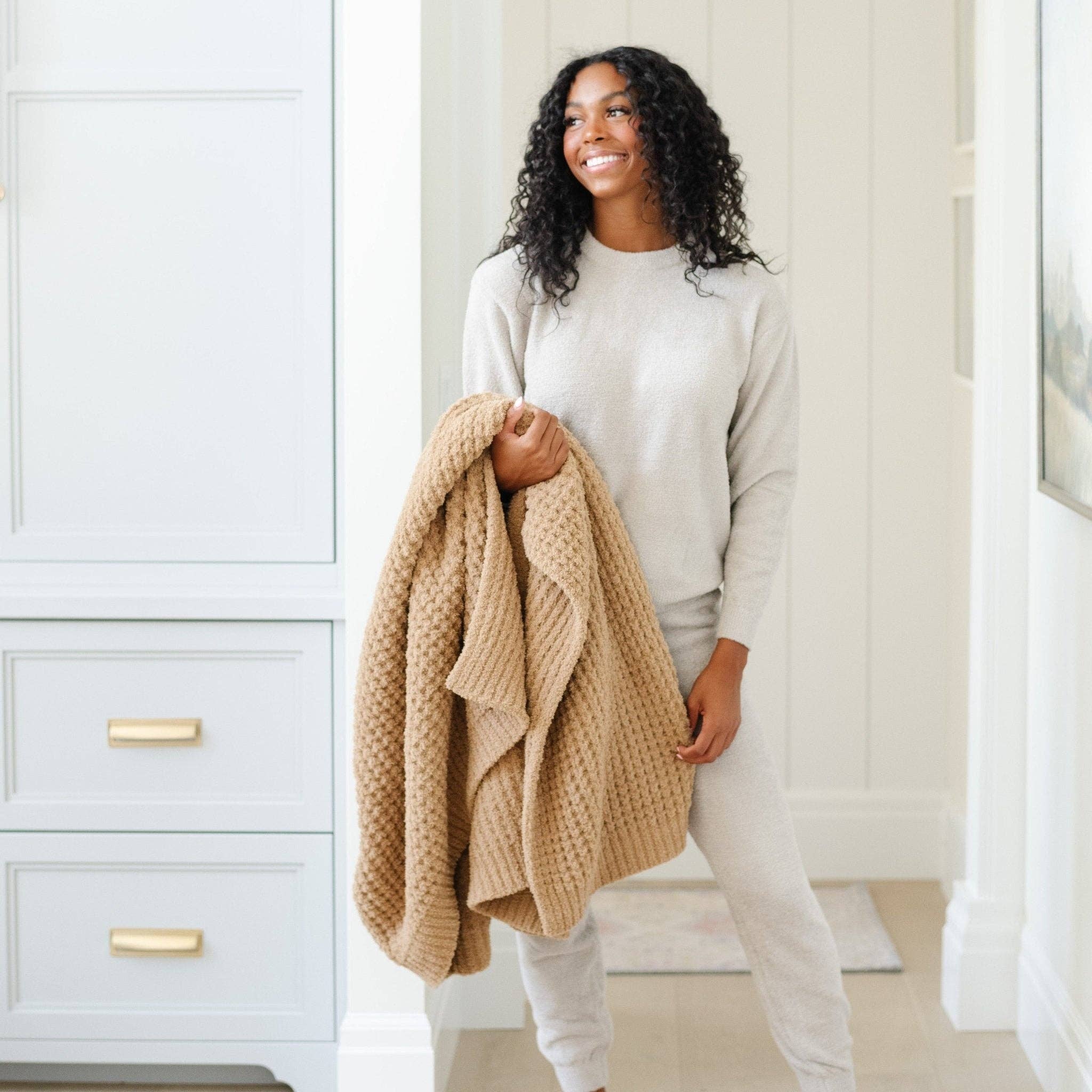 Saranoni - Wholesale Throw Blanket - WAFFLE KNIT THROW BLANKETS29