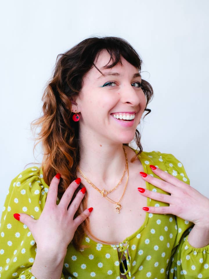 Tomato Charm Earrings for wholesale by Tori's Trinkets