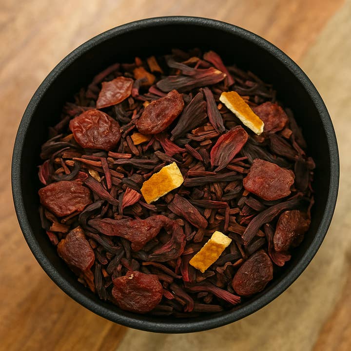 LA Herb - Wholesale Loose Tea - Cranberry Orange Herbal Tea (Aspalathus Linearis)