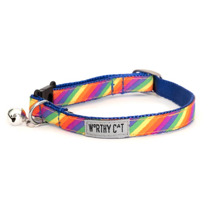 Multicolored Rainbow Cat Collar for wholesale on Faire