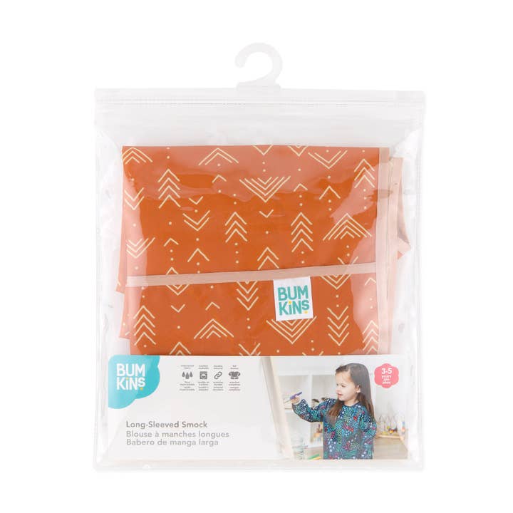 Bumkins - Wholesale Art Smock - Kids & Baby - Long-Sleeved Art Smock: Grounded18