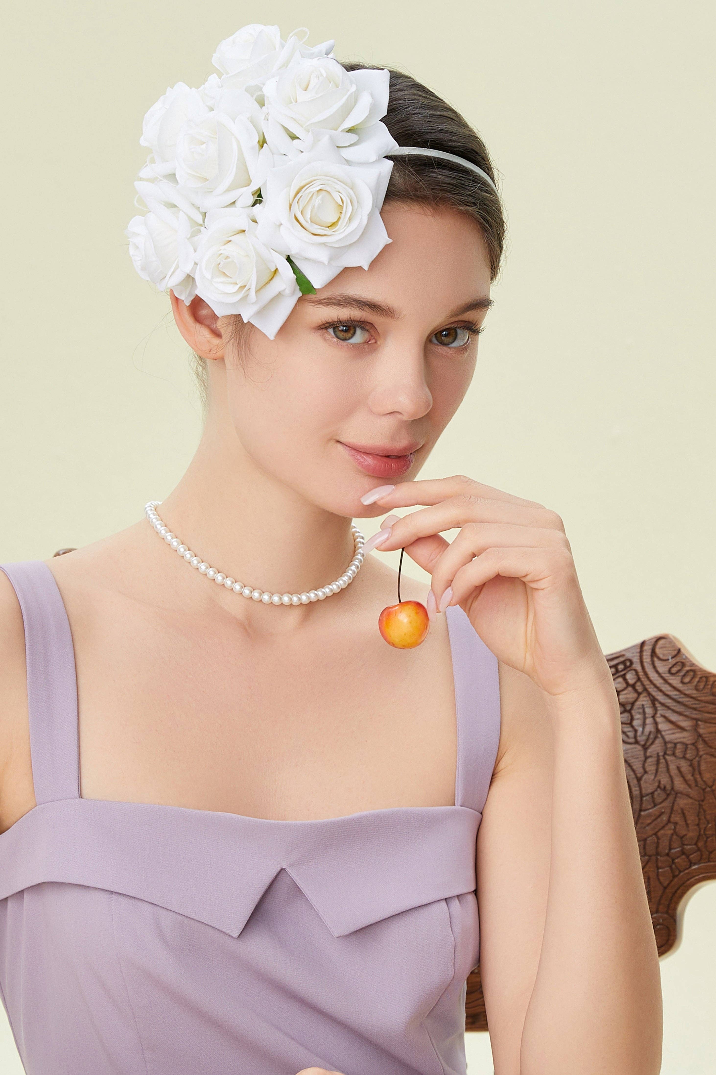 BABEYOND - Wholesale Fascinator Hat - Women's - Stylish Pillbox Floral Fascinate Hat5