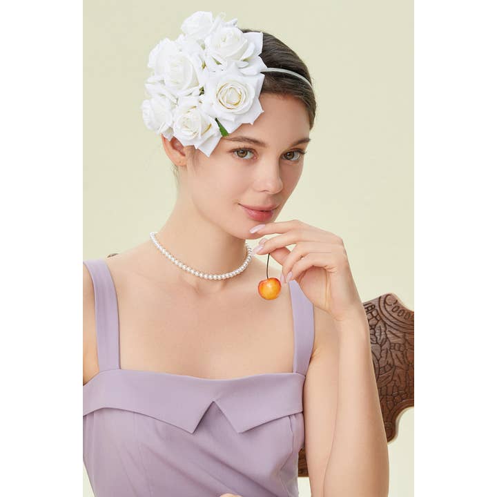 BABEYOND - Wholesale Fascinator Hat - Women's - Stylish Pillbox Floral Fascinate Hat5