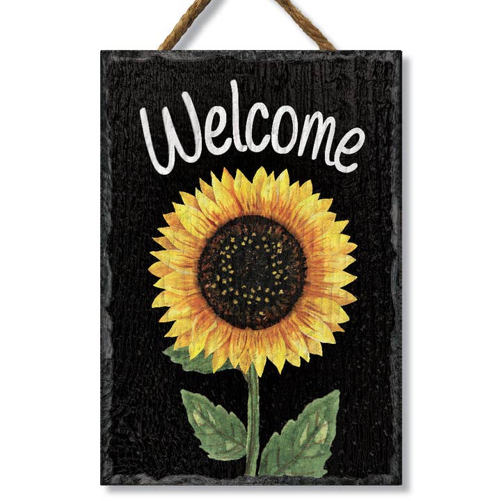 Sunflower Welcome - Slate Impressions for wholesale by ST Creations