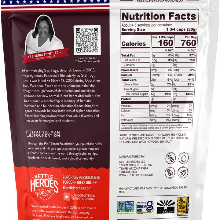 Kettle Heroes Artisan Popcorn - Wholesale Popcorn - Guajillo Chile Lime Kettle Corn
