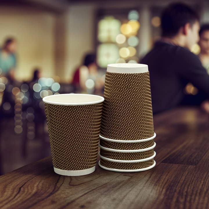 Three Leaf Products - Wholesale Disposable Cup - Three Leaf 12 Oz. Paper Hot Cups, (Premium) 500 Ct.4