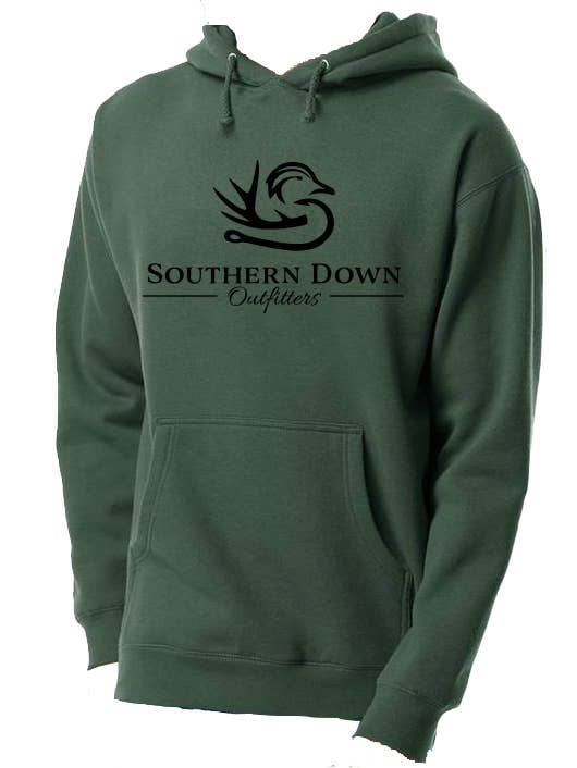 Hoodie - Alpine Green Classic Logo for wholesale by Southern Down Outfitters
