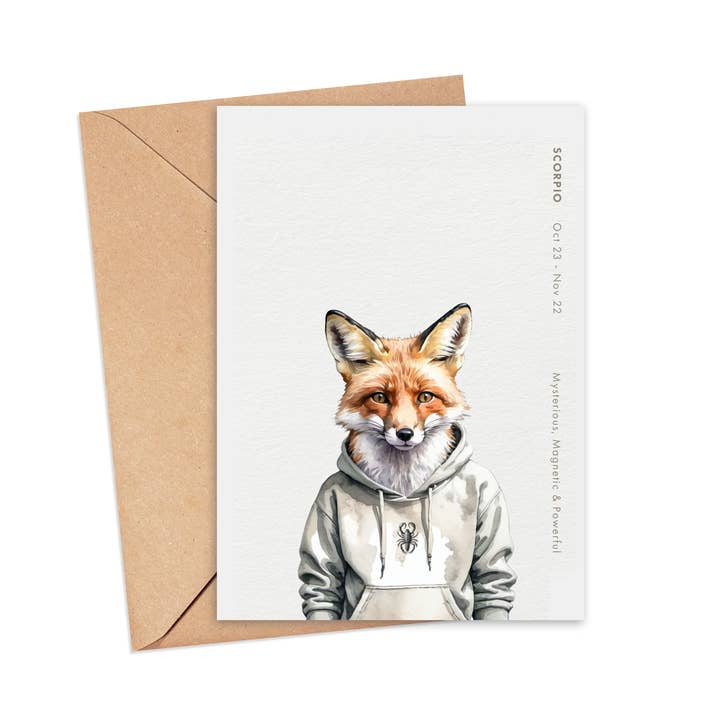 Carte Scorpion pour la vente par Screech Owl Design