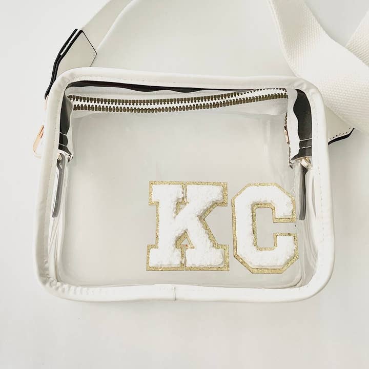 Saco de Estádio KC Branco por atacado de MODish Design Co