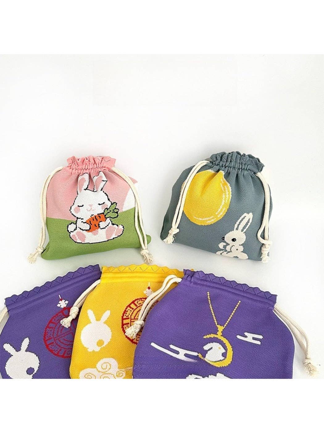 Funkyrel® Atzbranding Limited - Wholesale Drawstring Bag - Women's - Cosbai - Rabbit Pattern Cute Drawstring Bag & Purse9