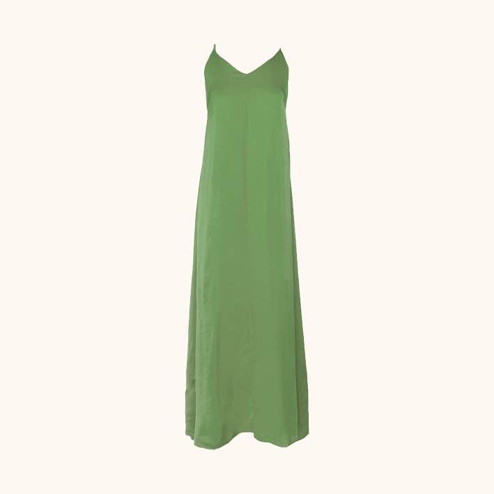 Liv Slip Dress - Spring Green for wholesale by dash of daring
