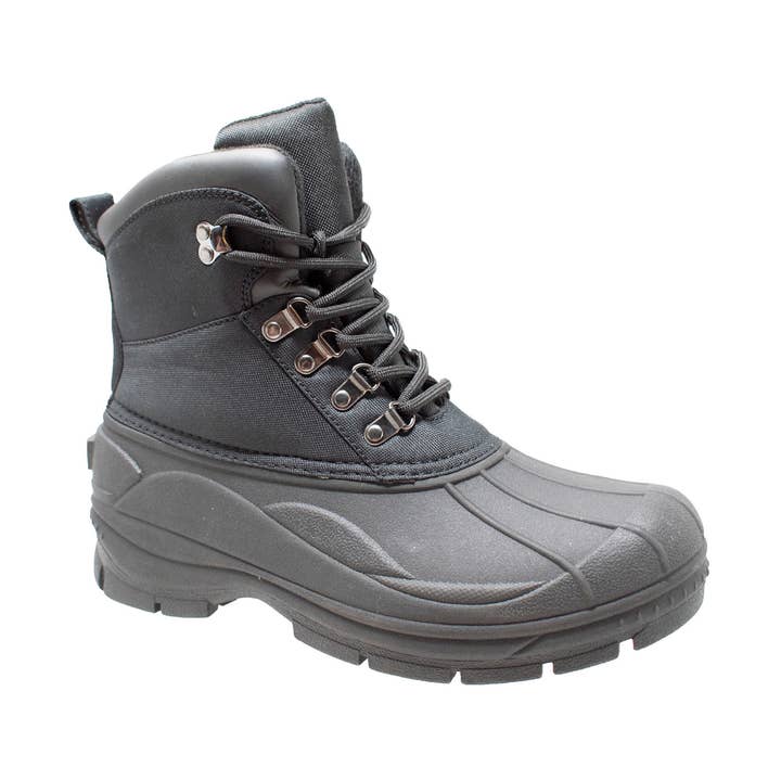 AdTec - Wholesale Combat/Military Boots - Men's - Mens Black Durable Nylon Winter Boots Lace0