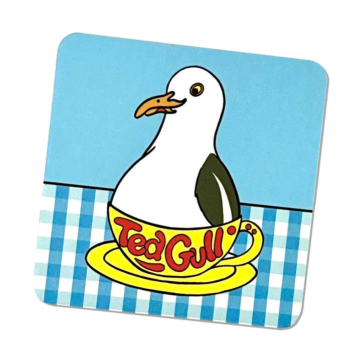 Tea Gull Seagull Inspired Drinks Coaster for wholesale by Bite Your Granny