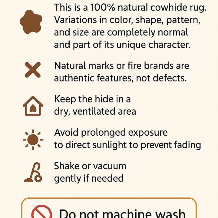 TOM TOM COWHIDES – wholesale Matta – Kombinationsset med kohudsmattor, stor storlek 3 st cirka 1,8x1,8 m6