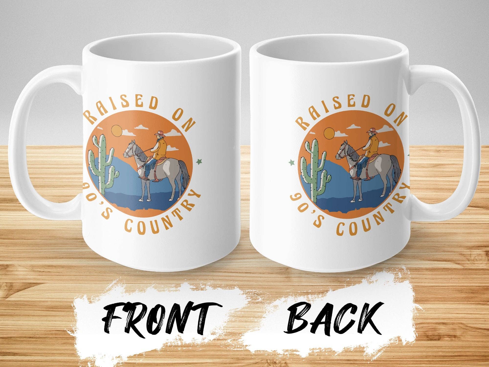 FreakyTeeFactory - Wholesale Screen Printed T-Shirt - Women's - Vintage 90's Country Raised Graphic Tee, Western Cowboy & Horse T-Shirt, Retro Style Shirt23