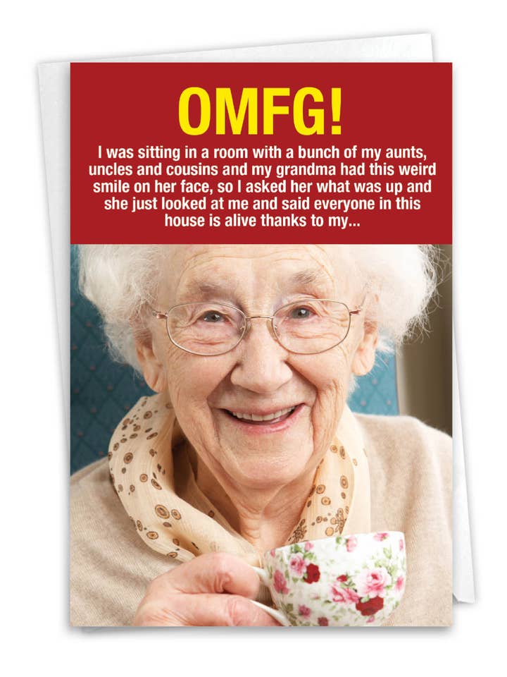 Verjaardagskaart - Weird Grandma voor wholesale door NobleWorks