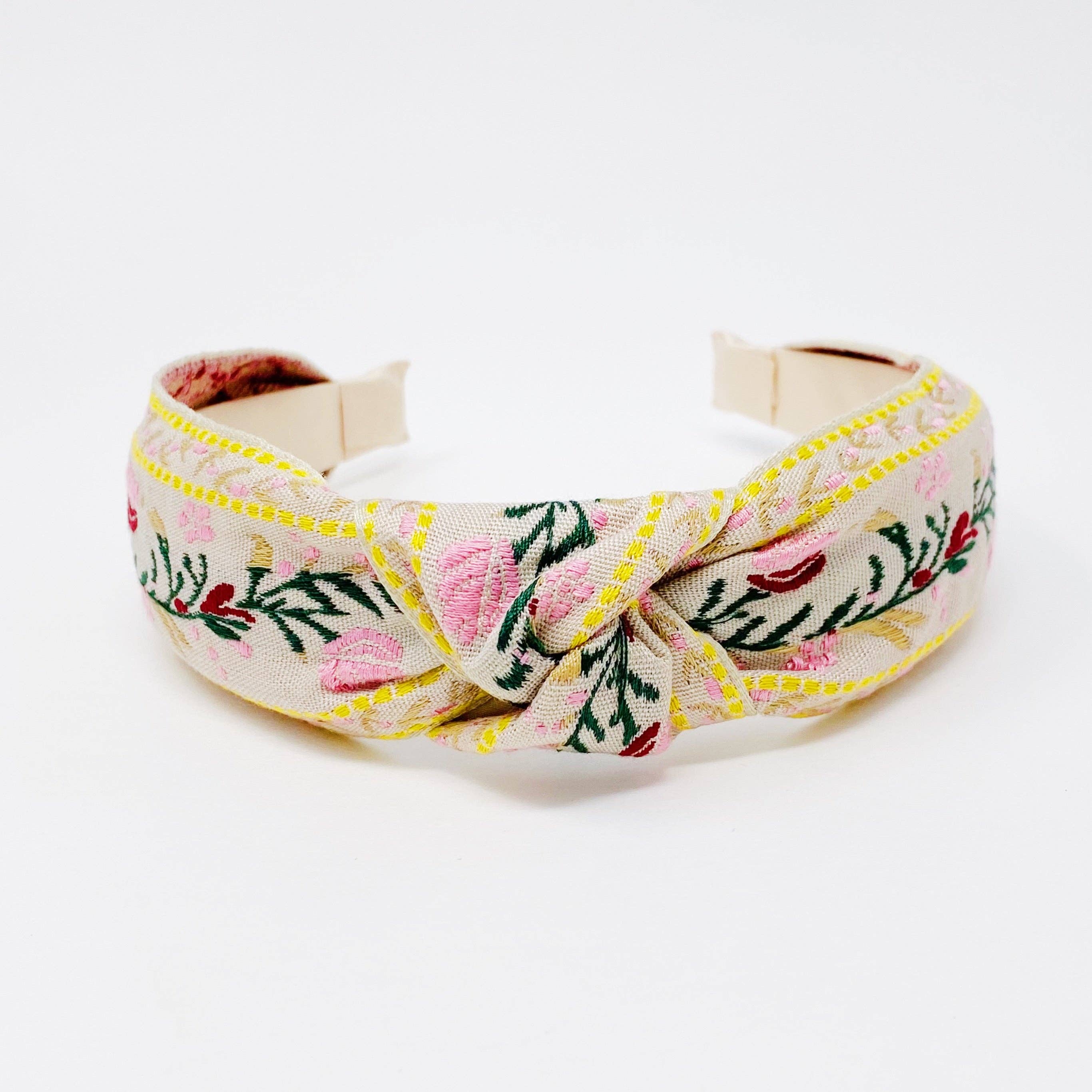 Ellison+Young – wholesale Pannband - Dam – Broderad hårband med franska blommotiv1