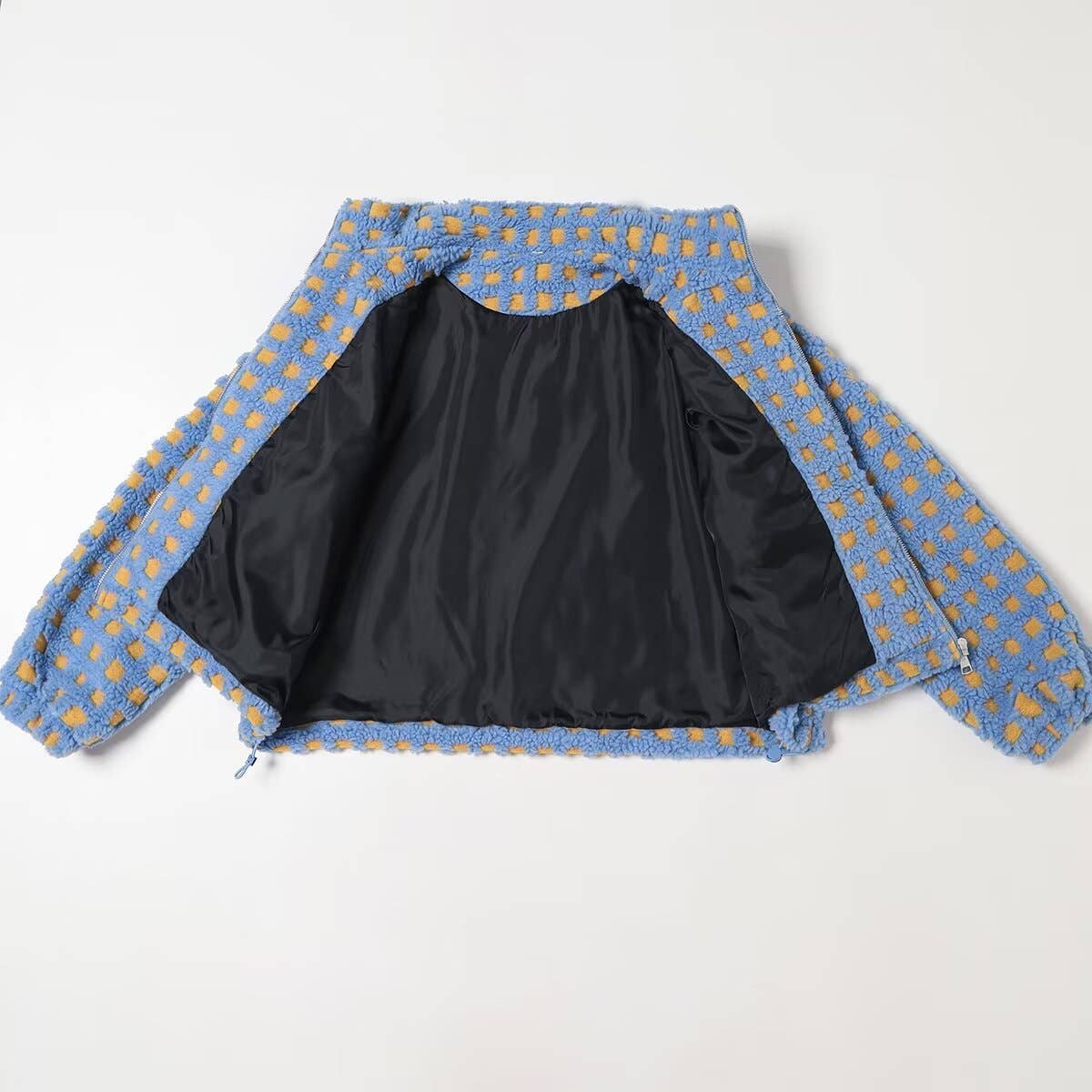 Hope & Sunshine - Wholesale Jacket - Women's - Plaid Lambswool Fashion Jacket5