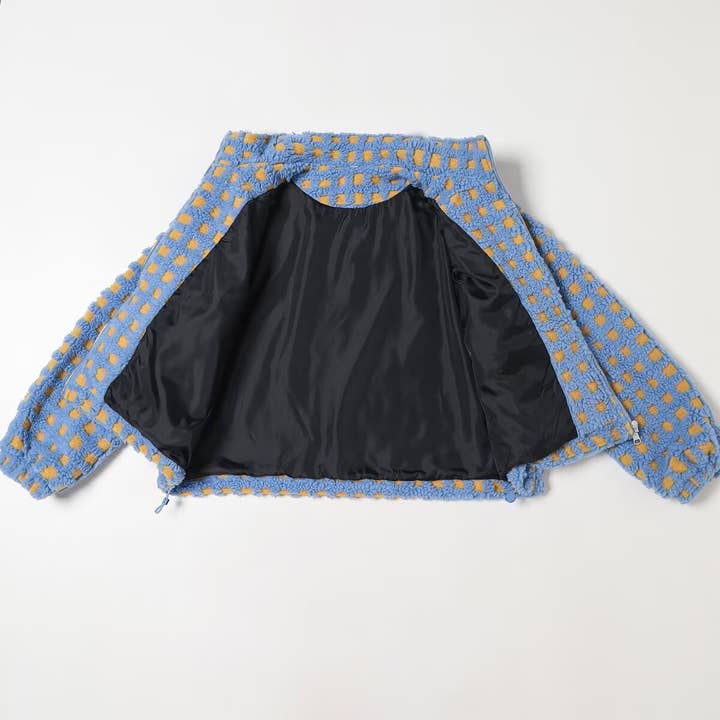 Hope & Sunshine - Wholesale Jacket - Women's - Plaid Lambswool Fashion Jacket5