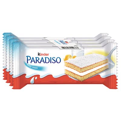 Kinder Paradiso 4 snacks for wholesale by Made in eatalia