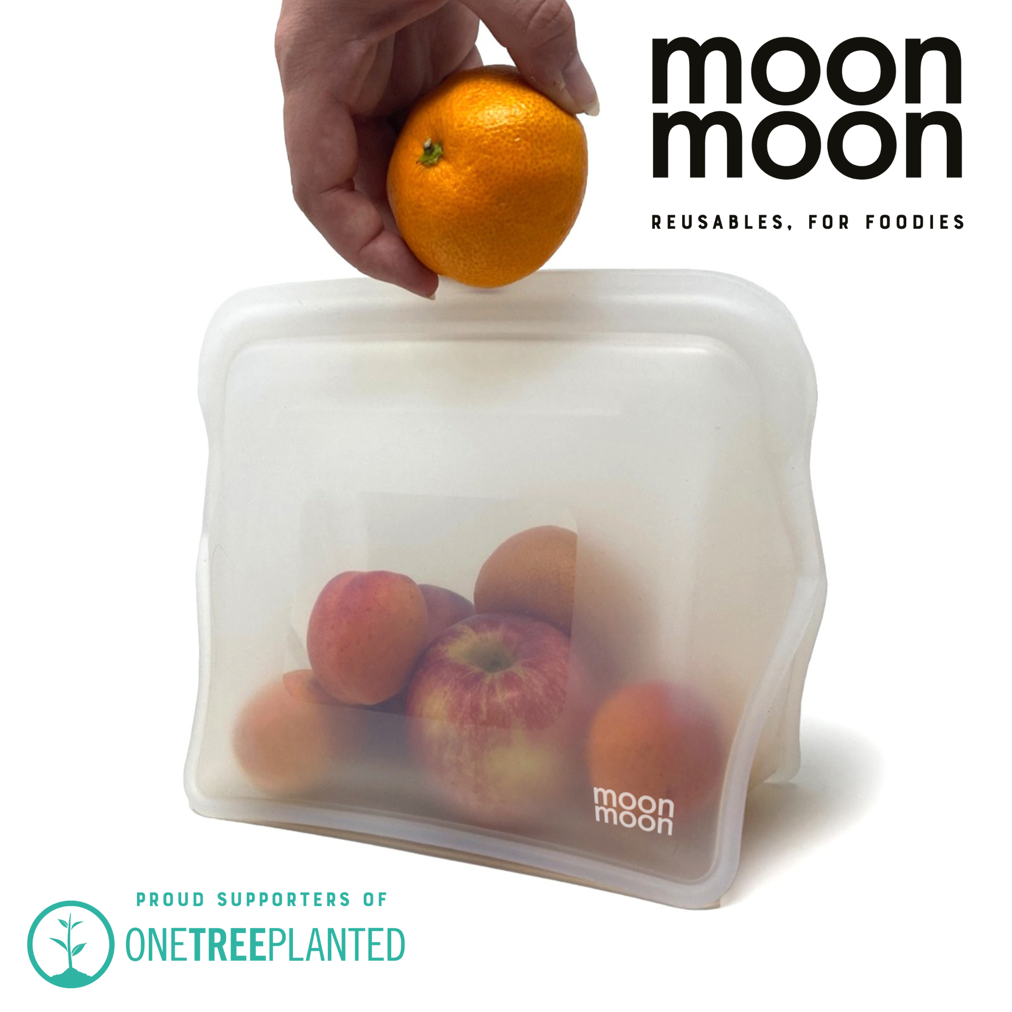 Moonmoon - Wholesale Food Storage Wrap/Bag - Reusable Silicone Food Bags | XL Stand Up Freezer Bags Clear6