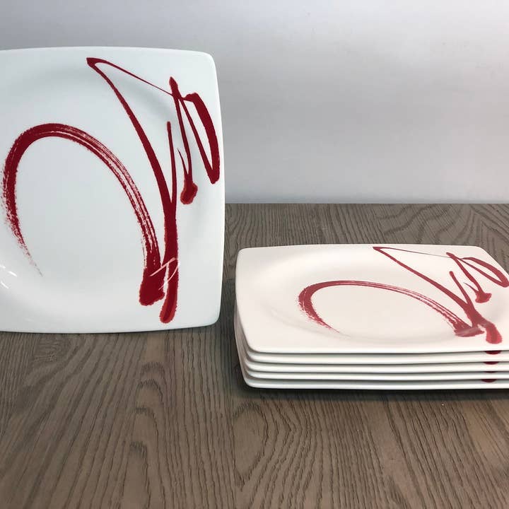 Paint It Red 20-delt servise sæt service til 4 for engroshandel hos Red Vanilla Home