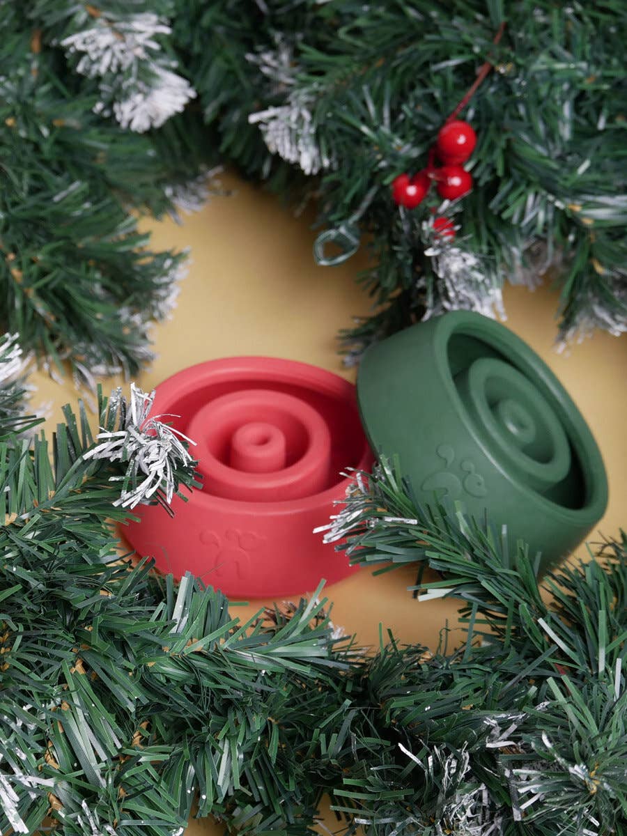 INOOKO – wholesale Leksak - Hund – Yoomy Wobble - Aktiveringsleksak för hund - Julgrön2