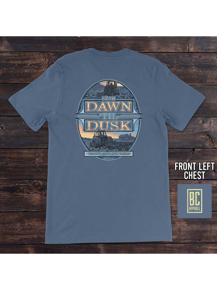 Bella Cotton - Wholesale Screen Printed T-Shirt - Unisex - Short Sleeve Dawn til Dusk