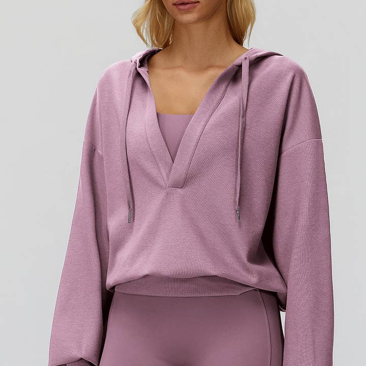 WONDERXFANS - Wholesale Athletic Jacket - Women's - V-neck hooded outdoor sports jacket7